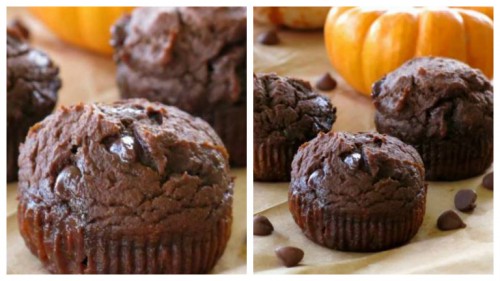 Csokis sütőtökös muffin